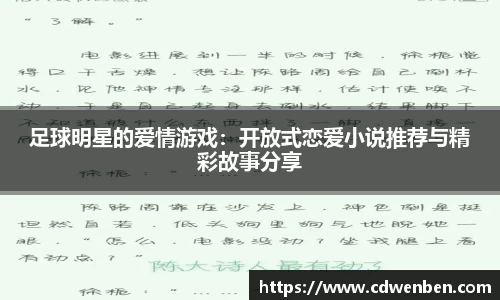足球明星的爱情游戏：开放式恋爱小说推荐与精彩故事分享